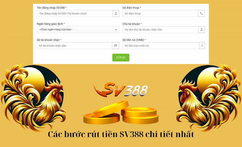 Hướng dẫn cách rút tiền Sv388 