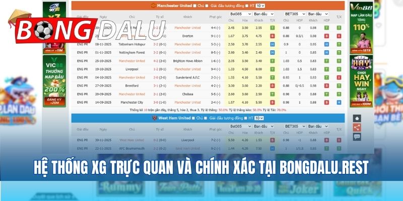 Hệ thống XG trực quan và chính xác tại bianfishco-usa.com
